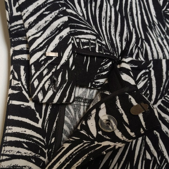 audrey & celine linen rayon blend palm print shorts size 6 - Picture 5 of 10